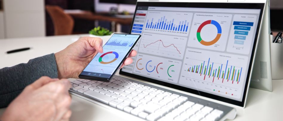 Casino marketing analytics dashboard measuring ROI