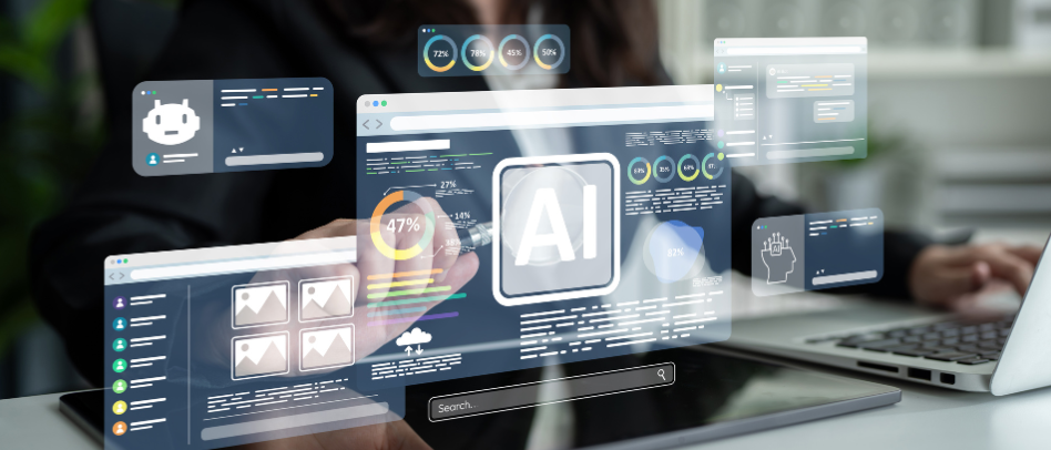 Casino marketing exec reviewing AI-driven guest personalization dashboard for targeted promotions.